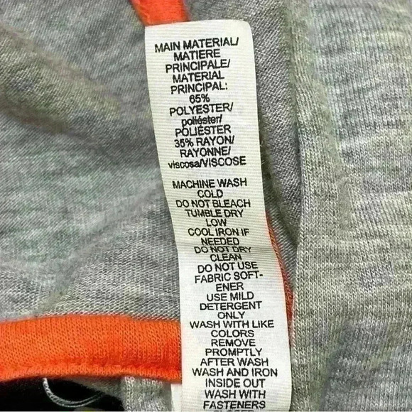 Adidas Women's Sleeveless Hooded Zip Up Vest Gray- Orange size XS Active Running - Picture 9 of 9